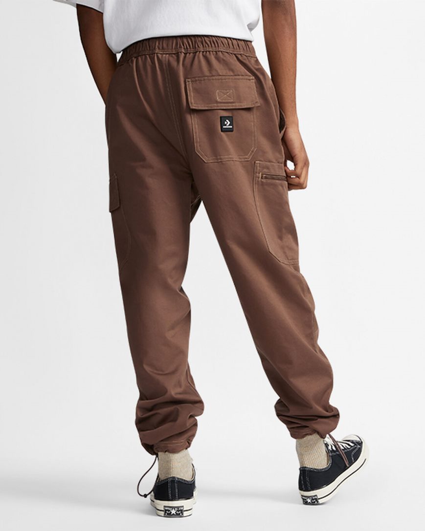 Men's Converse Star Chevron Cargo Pants Brown | AU 463ECC